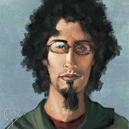 Painted portrait of Jon